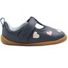 CLARKS ROAMER HEART T SHOE - NAVY F